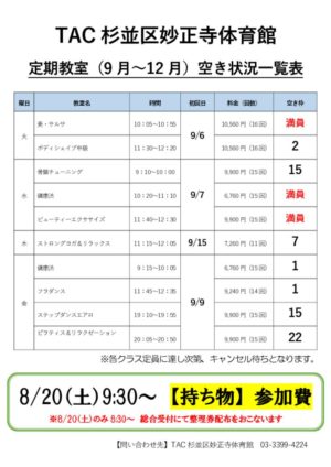 8.19公開)空き状況のサムネイル