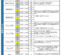 【上井草】プール教室空き状況のサムネイル