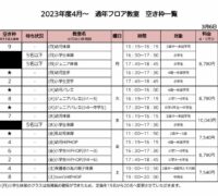 2024年度4月～通年フロア空き枠表のサムネイル